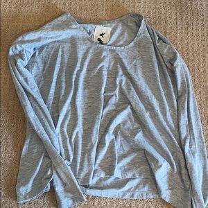 Grey distressed long sleeve one teaspoon shirt